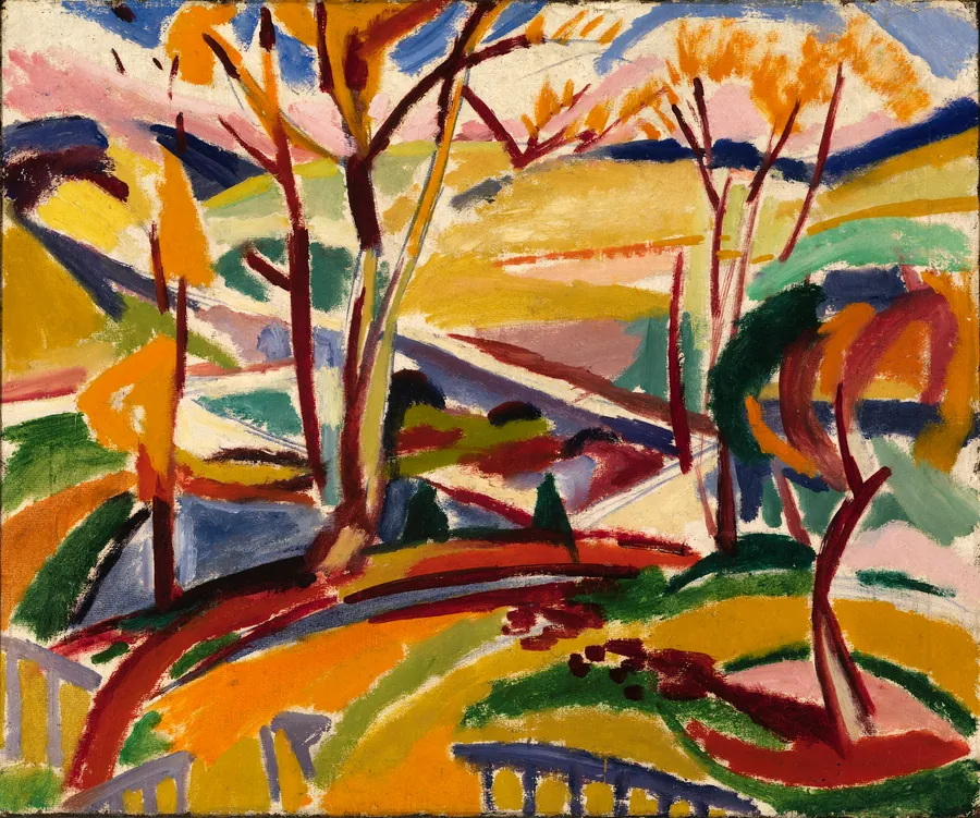 Valley Falls I by H. Lyman Saÿen, born Philadelphia, PA 1875-died Philadelphia, PA 1918