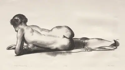Nude Study, Woman Lying Prone