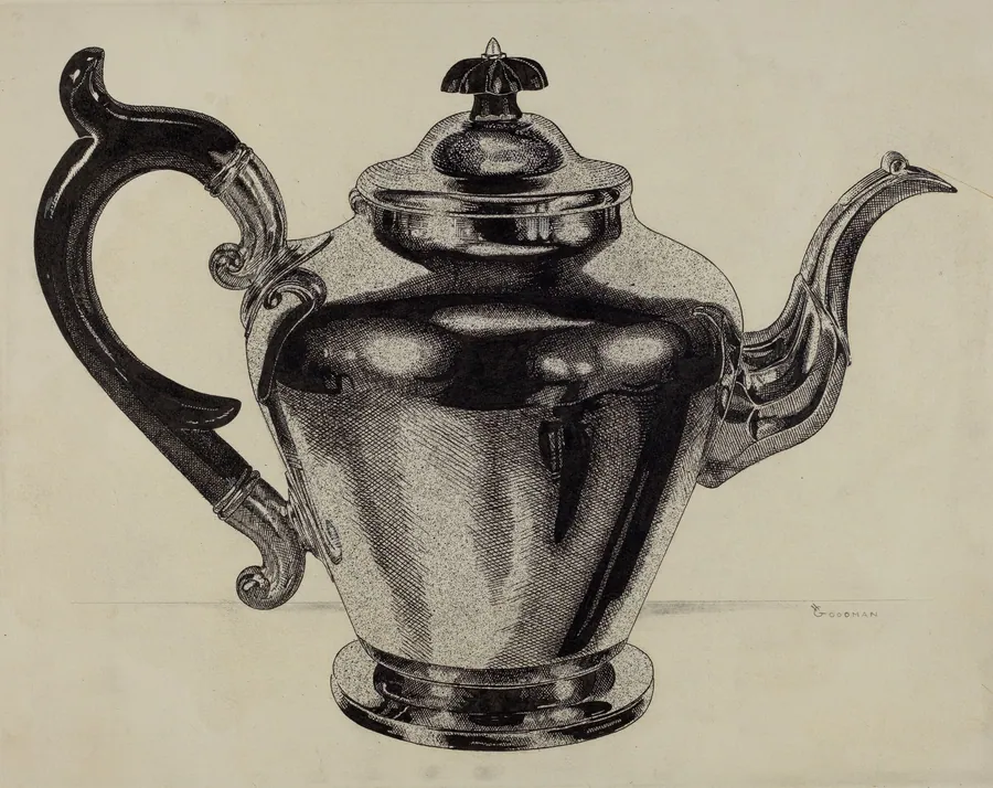 Pewter Teapot by Harry Goodman