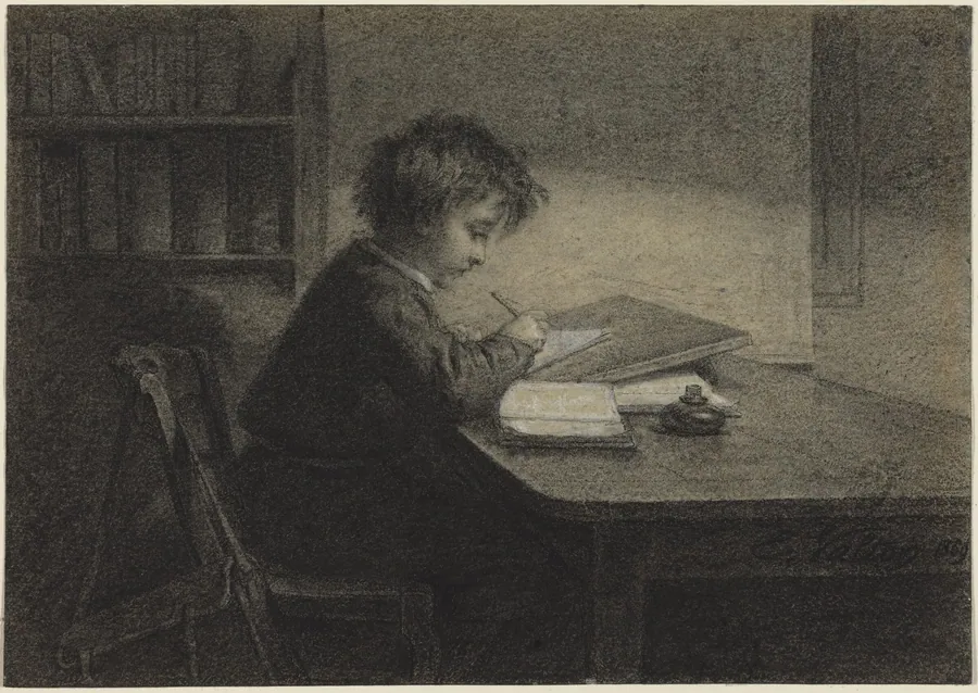 The Scholar by Edmond Eugène Valton