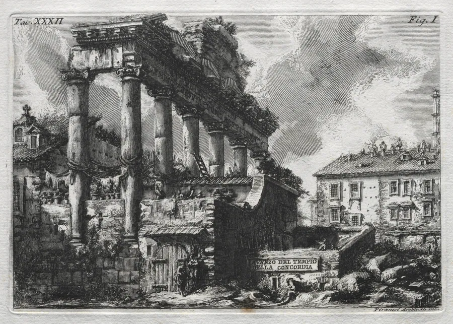 Avanco del Tempio della Concordia by Giovanni Battista Piranesi