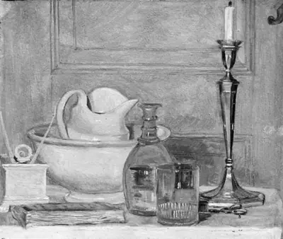 Nature morte i hvidt og gråt