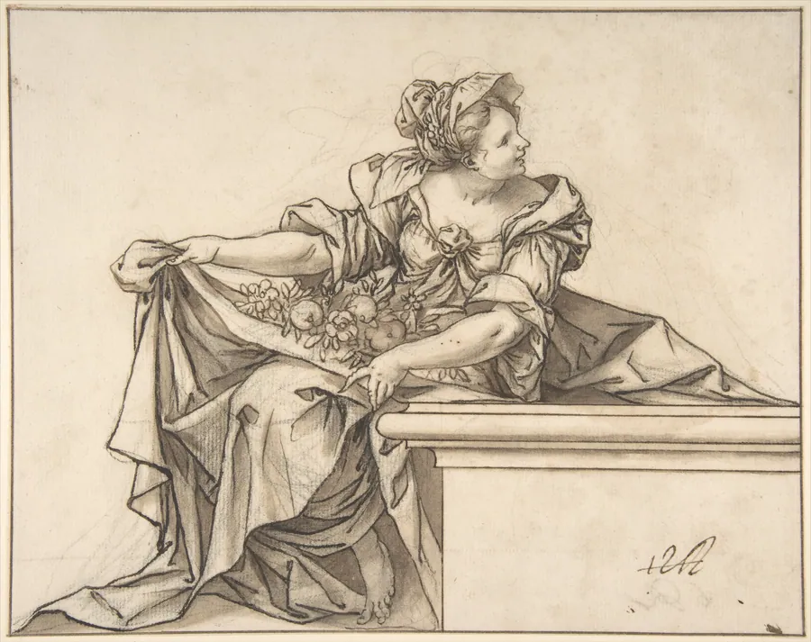 Female Personification of Summer or Abundance by Sebastián de Herrera-Barnuevo