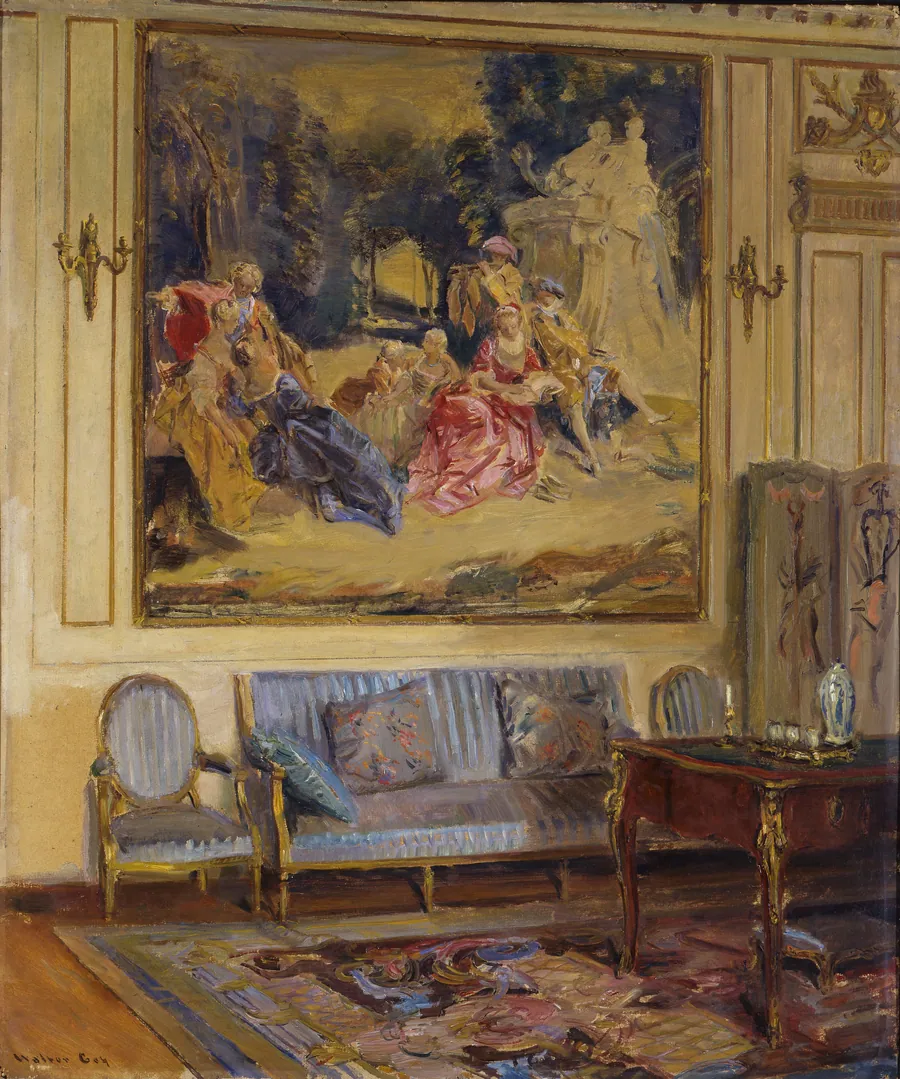 Boudoir, Chateau de Chaalis by Walter Gay, born Hingham, MA 1856-died Breau, France 1937