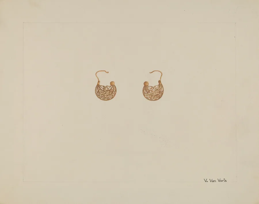 Earrings by Vera Van Voris