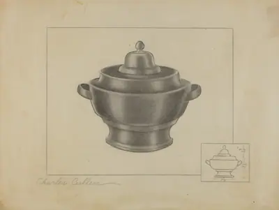 Pewter Sugar Bowl