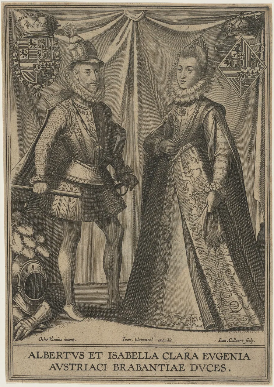 Archduke Albert and Isabella Clara Eugenie of Austria by Hans Collaert the Younger