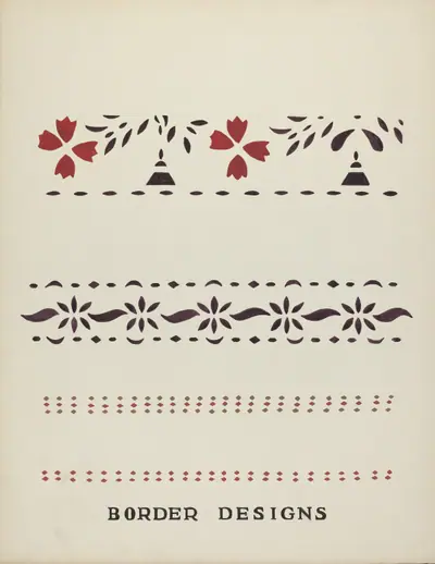 Border Designs From Proposed Portfolio "Maine Wall Stencils"