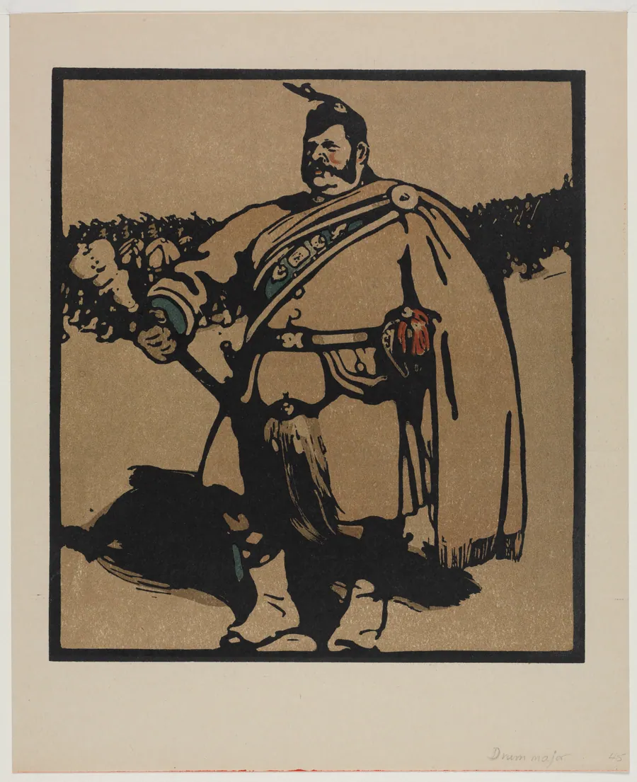 London Types: The Drum Major by William Nicholson