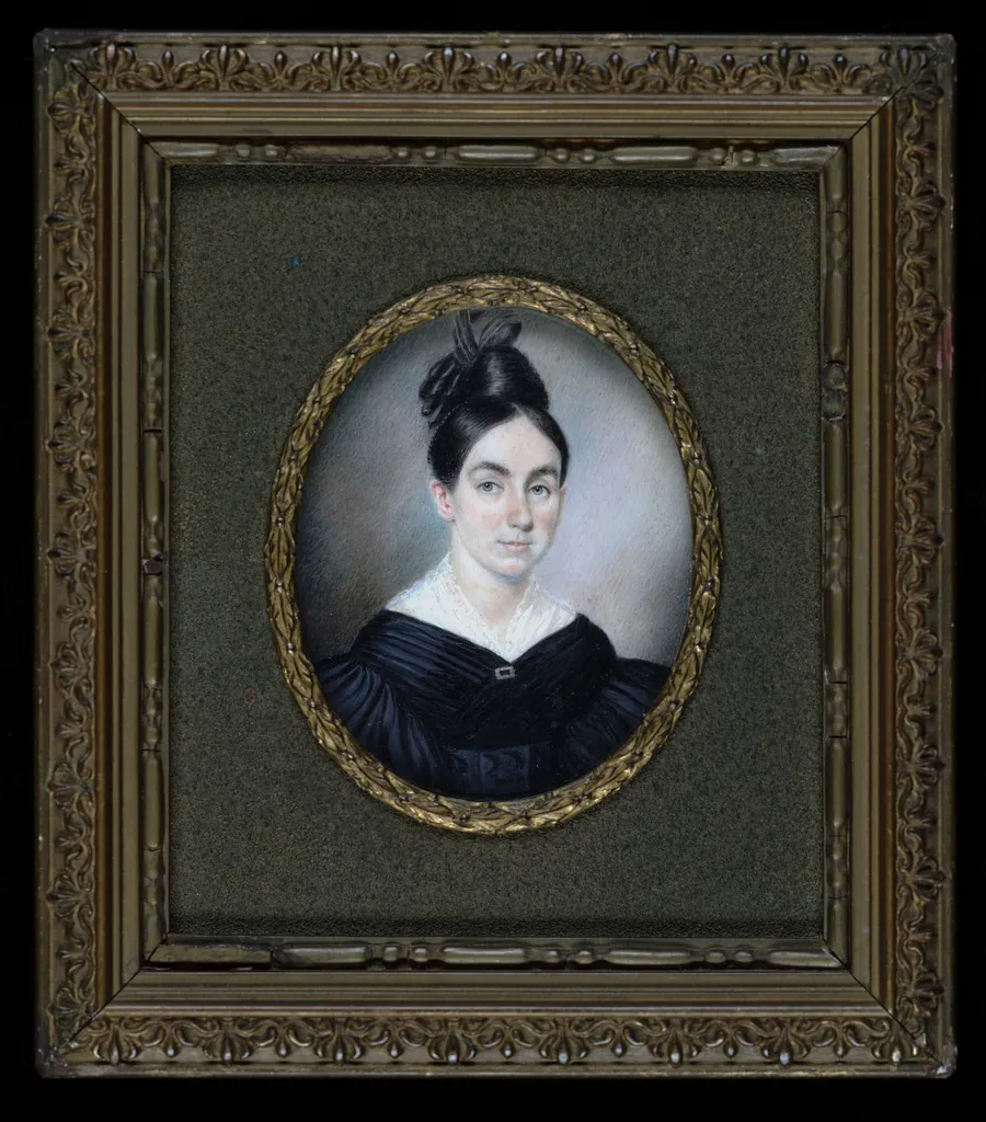 Lady of the Frothingham Family by Moses B. Russell, born Woodstock, NH ca. 1810-died 1884