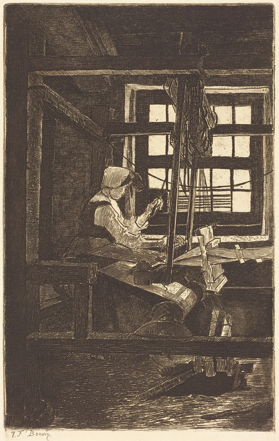 Weaver (La Tisserande) by François Bonvin