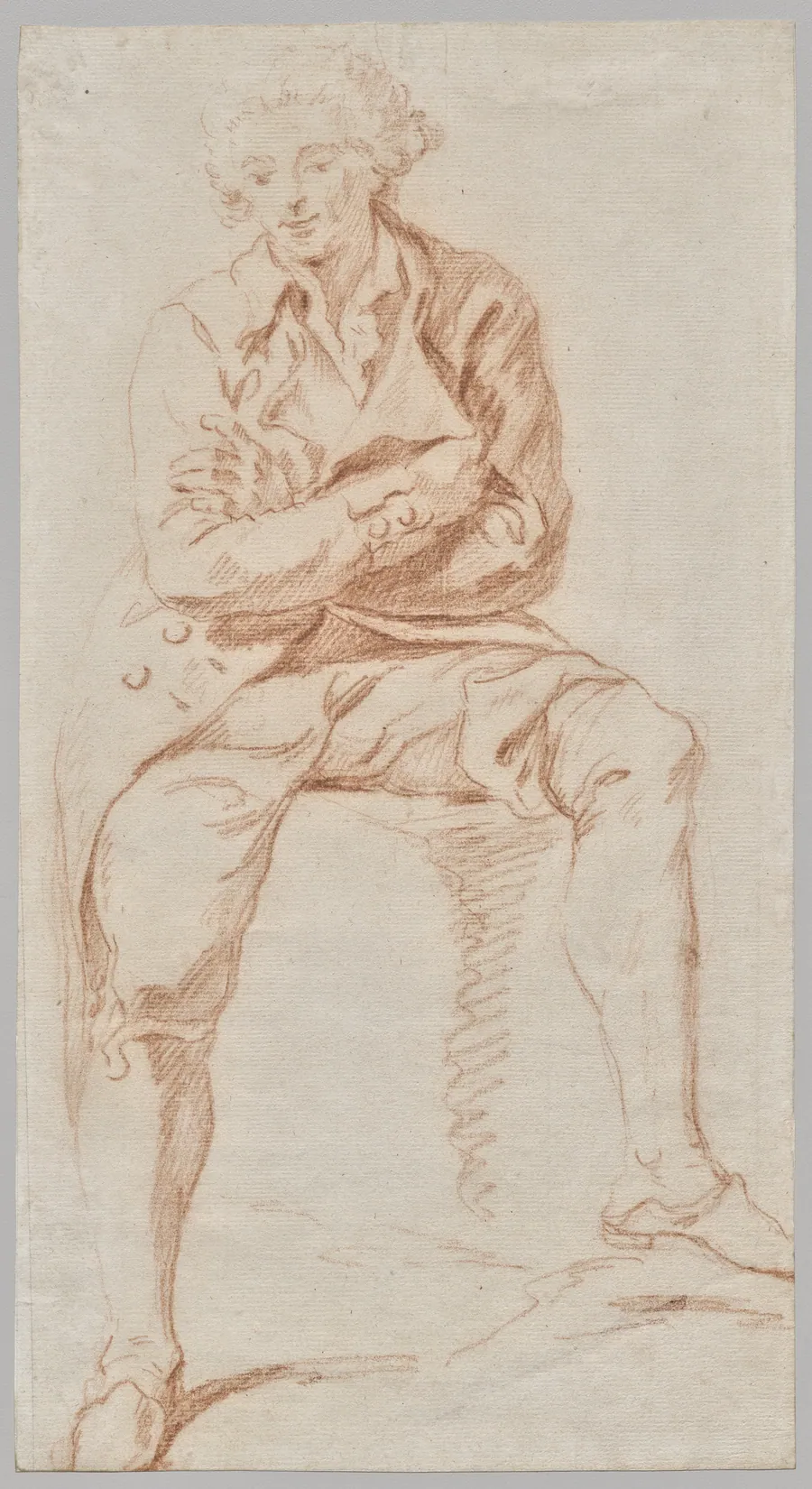 A Man Seated on the Edge of a Table by Charles Parrocel