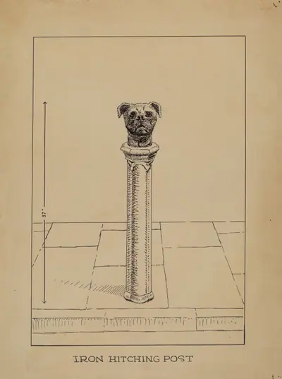 Cast Iron Hitching Post