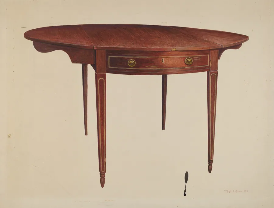 Hepplewhite Drop Leaf Table by Hugh Ryan