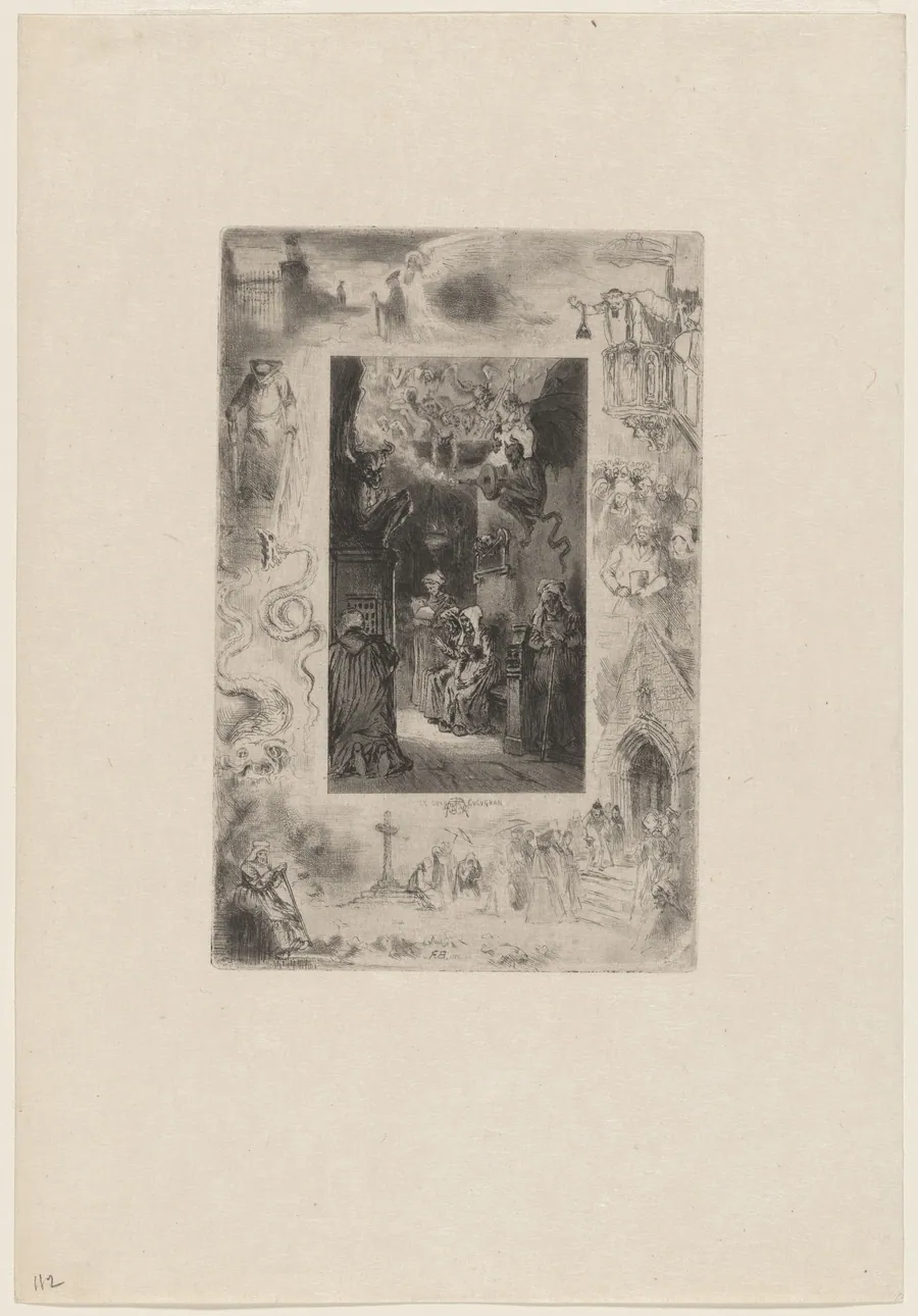 La Cure de Cucagnan by Félix-Hilaire Buhot