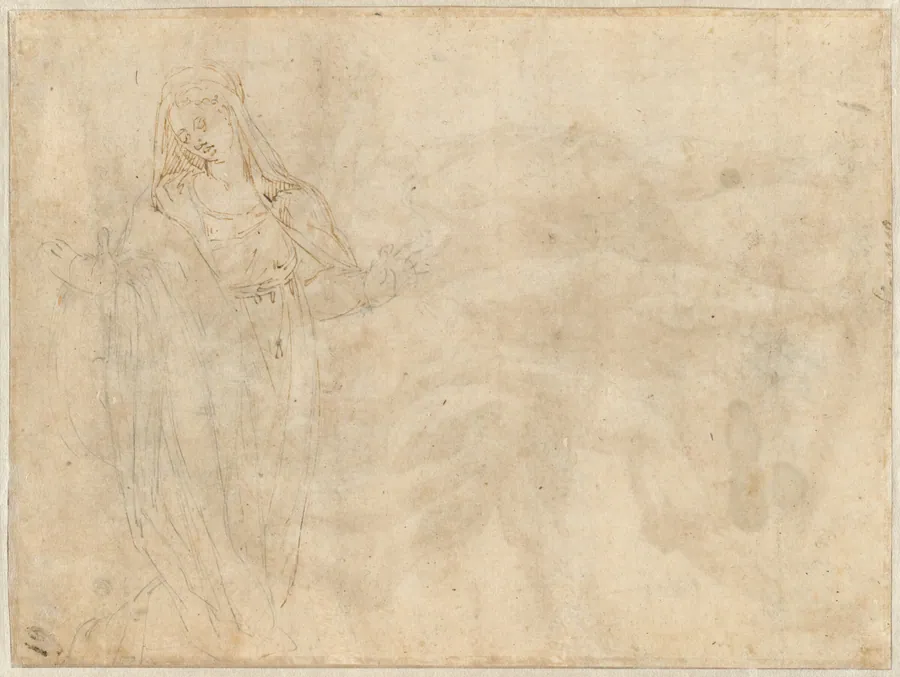 Kneeling Woman [verso] by Jacopo Zanguidi, called Bertoia