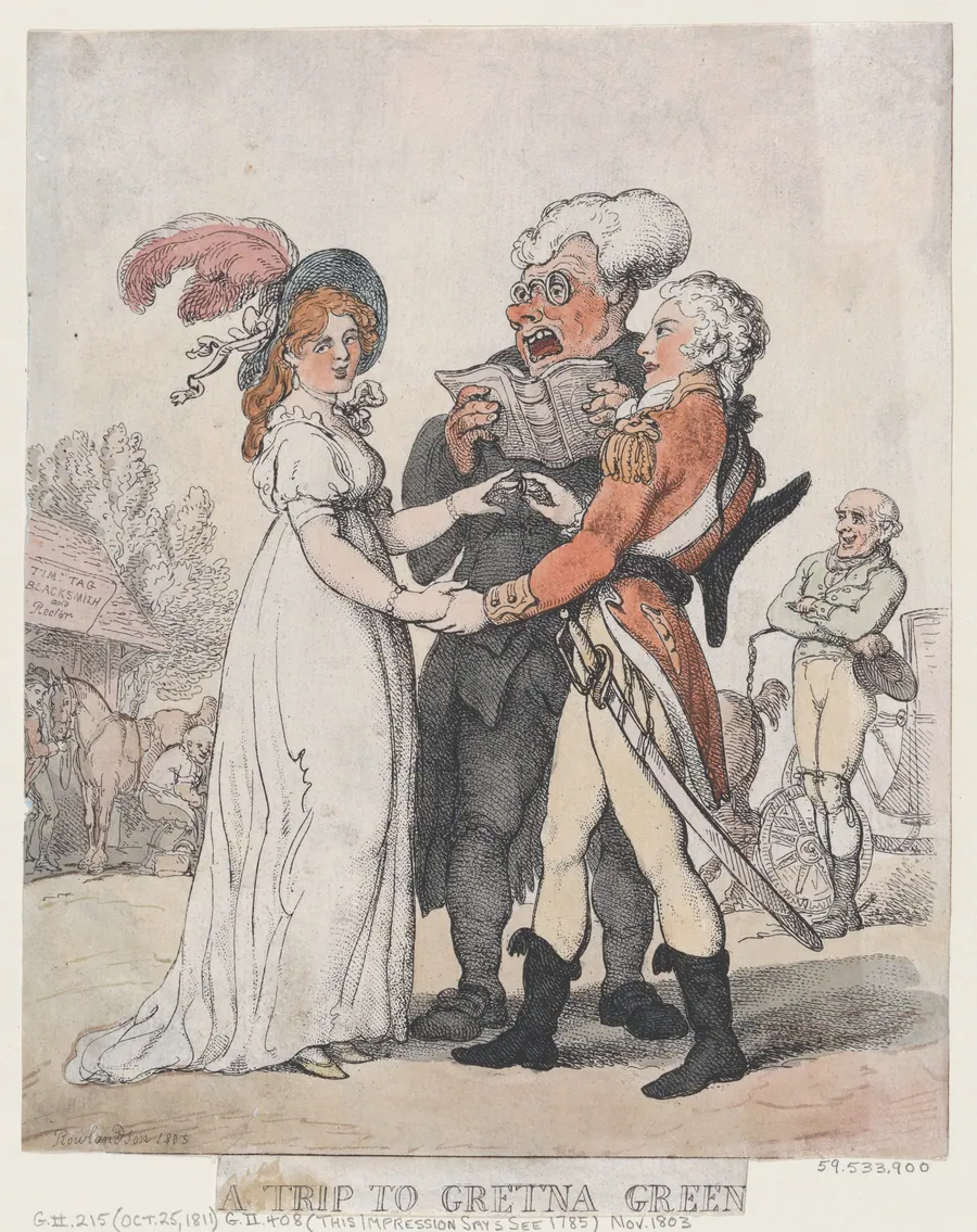 A Trip to Gretna Green by Thomas Rowlandson