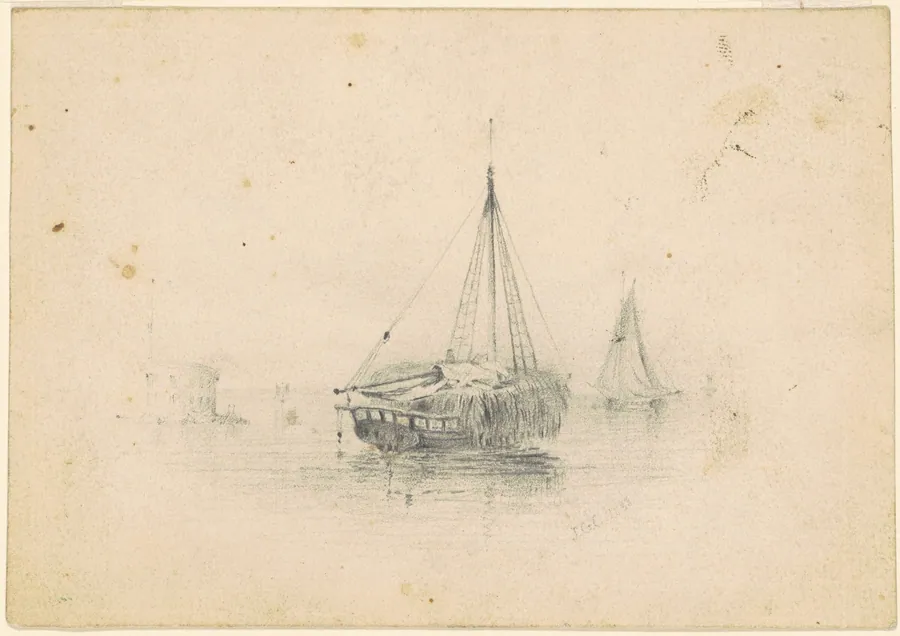 Boats at Anchor by James Goodwyn Clonney