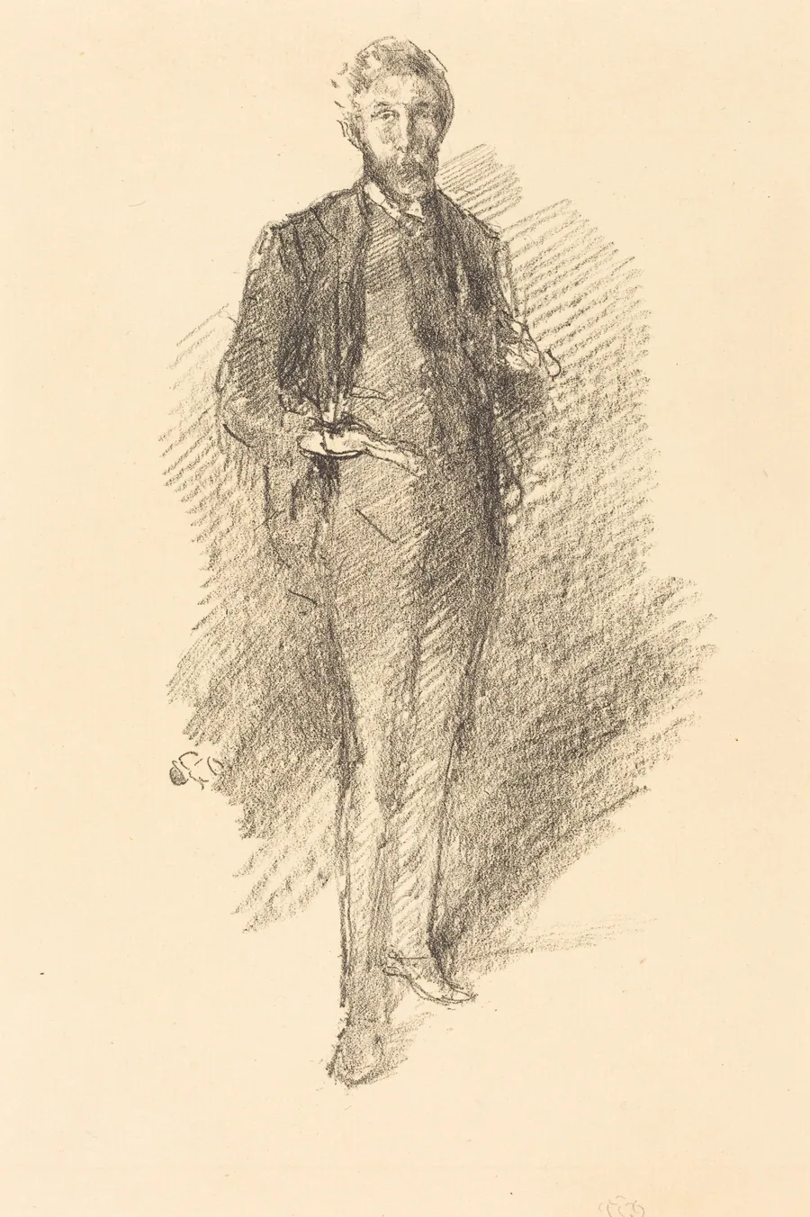 Study: Joseph Pennell by James McNeill Whistler