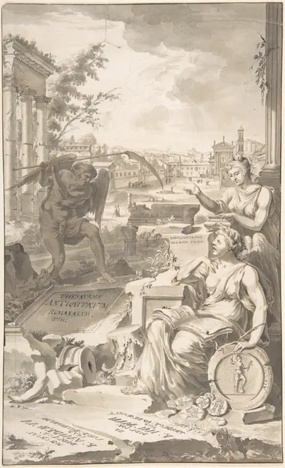 Study for Title Page to "Thesavrvs Antiqvitatvm Romanarvm", 1696