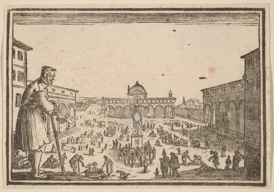 Piazza SS. Annunziata, Florence by Edouard Eckman
