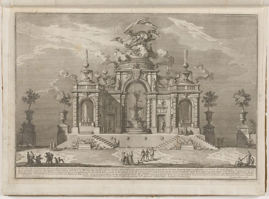 The Prima Macchina for the Chinea of 1754: The Palace of Venus in Cyprus by Giuseppe Vasi