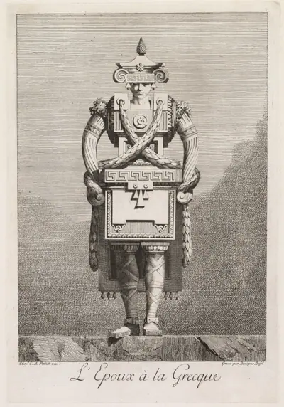 Groom in the Greek Style, Plate 7