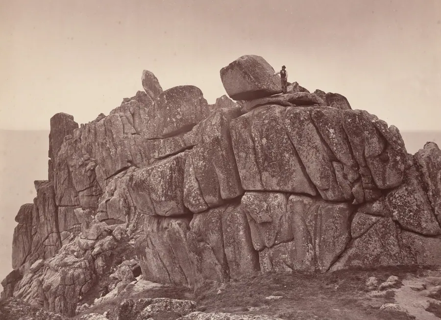 The Logan Rock, South Coast of Cornwall by William May