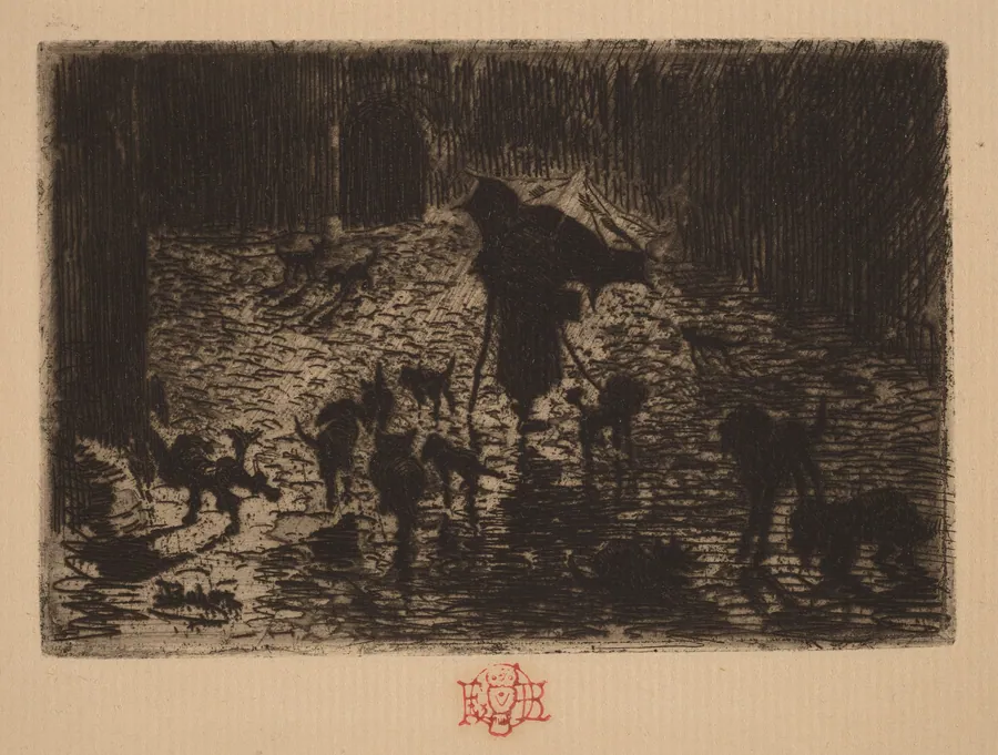 Les Noctambules (The Night Prowlers) by Félix-Hilaire Buhot