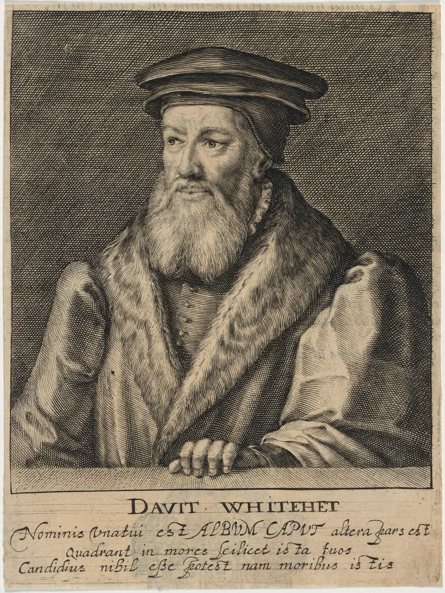 David Whitehead, D.D., Chaplain to Anne Boleyn by Magdalena van de Passe