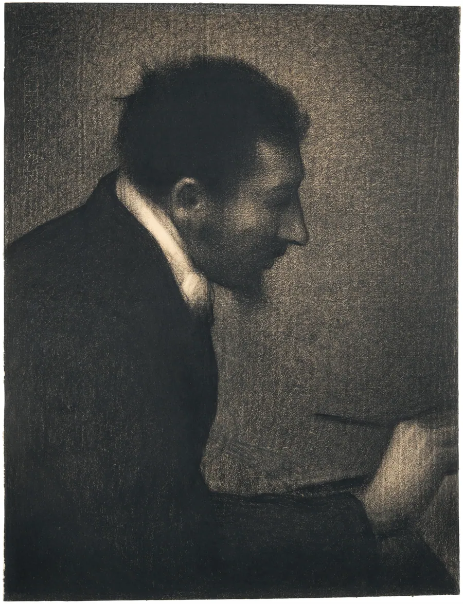 Aman-Jean (Portrait of Edmond François Aman-Jean) by Georges Seurat