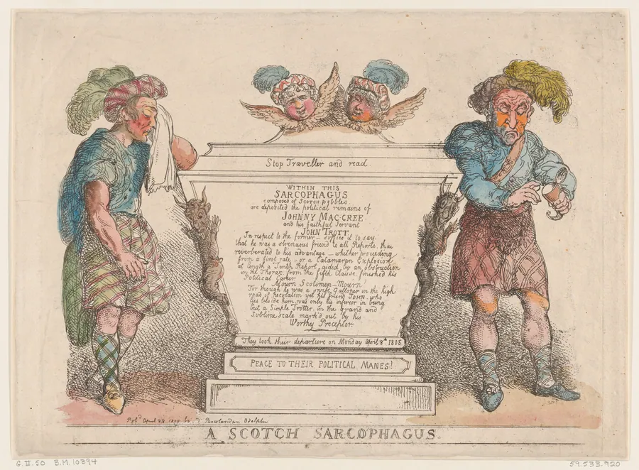 A Scotch Sarcophagus by Thomas Rowlandson
