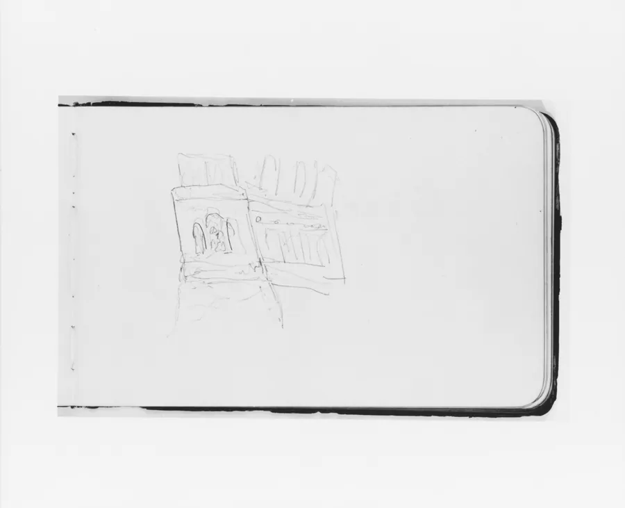 Sketch of a Ship's Stern (from Sketchbook) by Albert Bierstadt