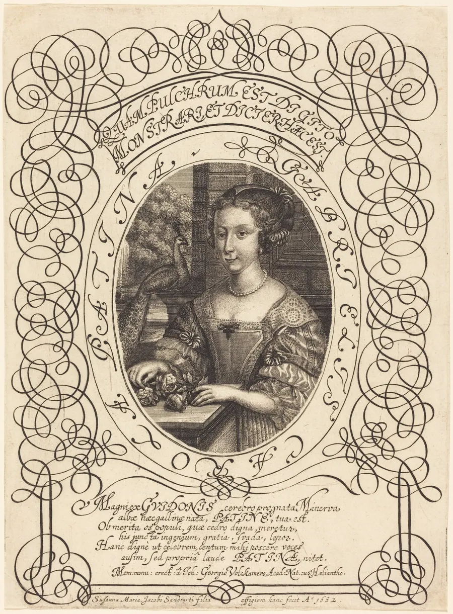 Gabrielle Charlotte Patin by Susanne Maria von Sandrart