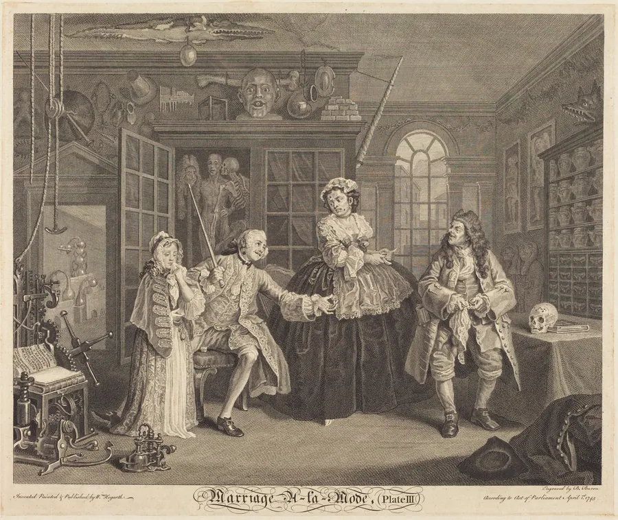 Marriage a la Mode: pl. 3 by Bernard Baron