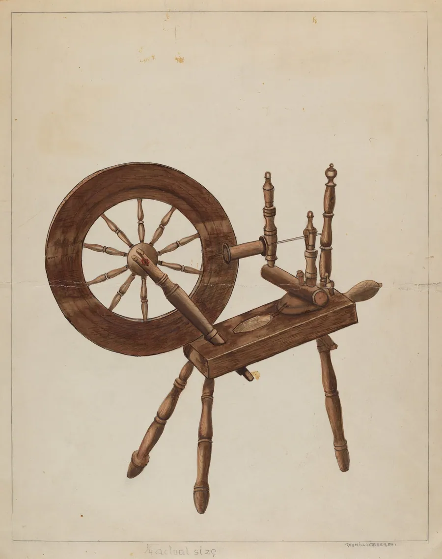 Spinning Wheel by Ludmilla Calderon
