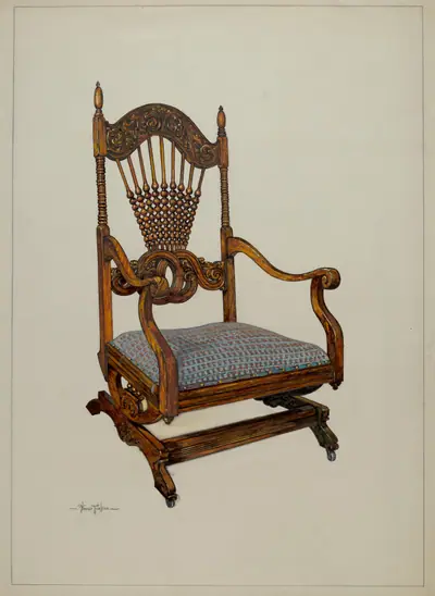 Carved Oak Chair