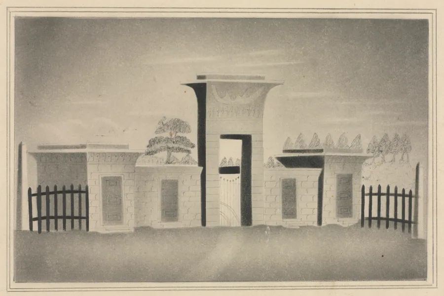The Gateway of Mount Auburn, near Boston by Mary Altha Nims