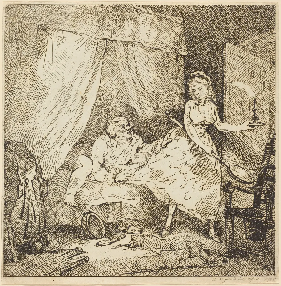 A Bed-warmer by Thomas Rowlandson