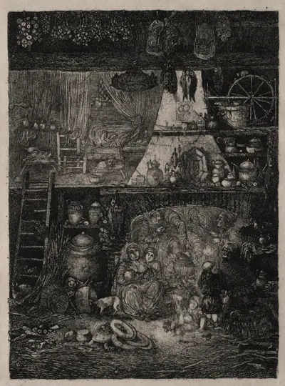 Peasant Interior in the Haute-Garonne