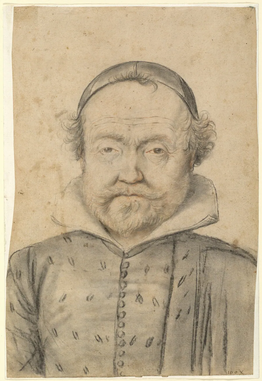 Portrait of a Bearded Man in a Doublet and Skull Cap by Lagneau