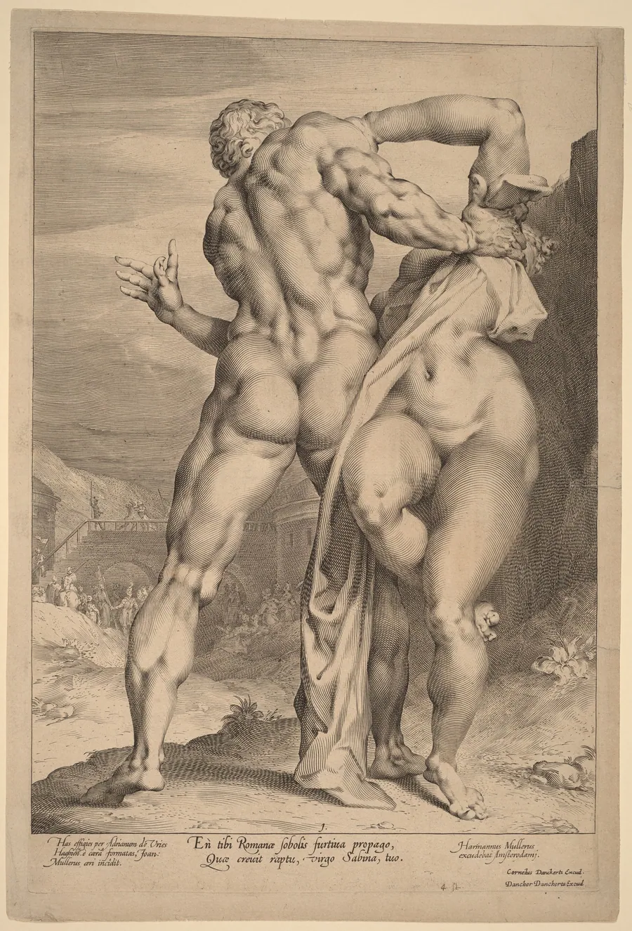 The Rape of a Sabine Woman (View from Behind) by Jan Muller