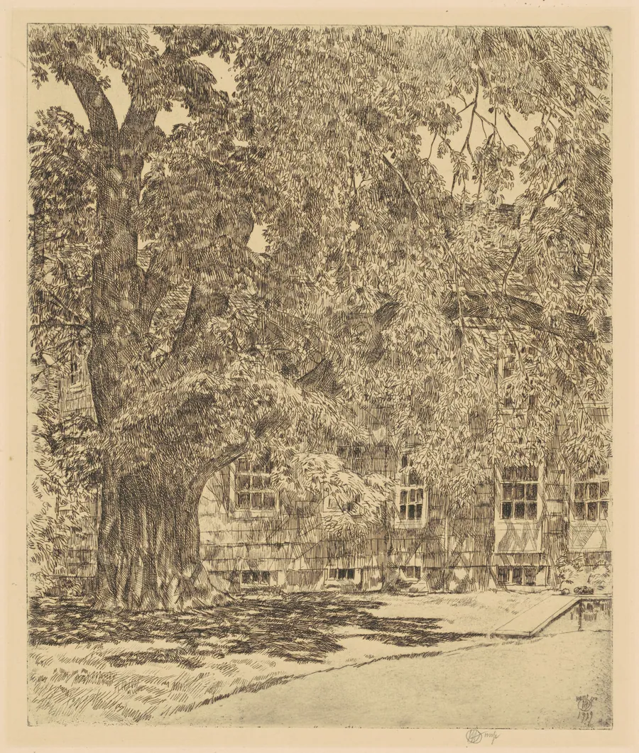 Giant Elm, Easthampton by Childe Hassam