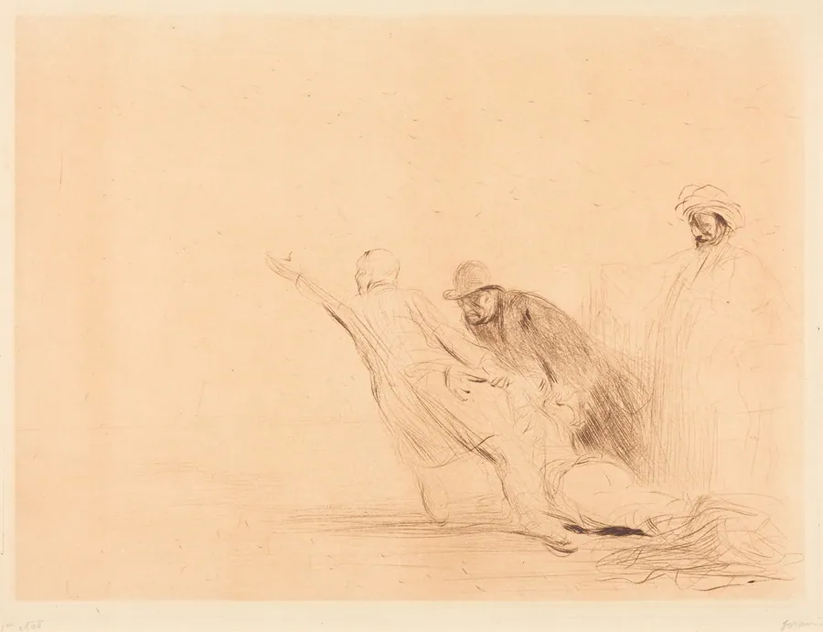 Le femme adultère (3e planche) (The Adulteress) (third plate) by Jean-Louis Forain