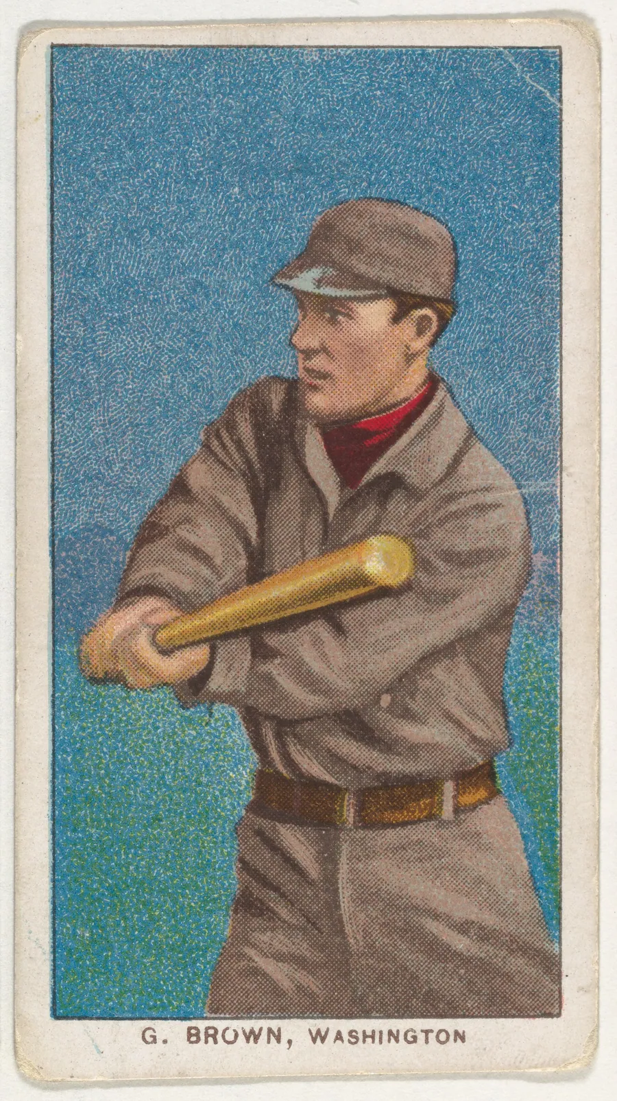 G. Brown, Washington, American League, from the White Border series (T206) for the American Tobacco Company by American Tobacco Company