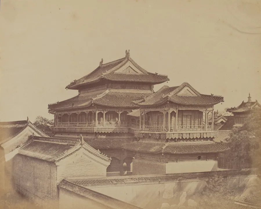 Temple of Confucius, Pekin, October 1860 by Felice Beato