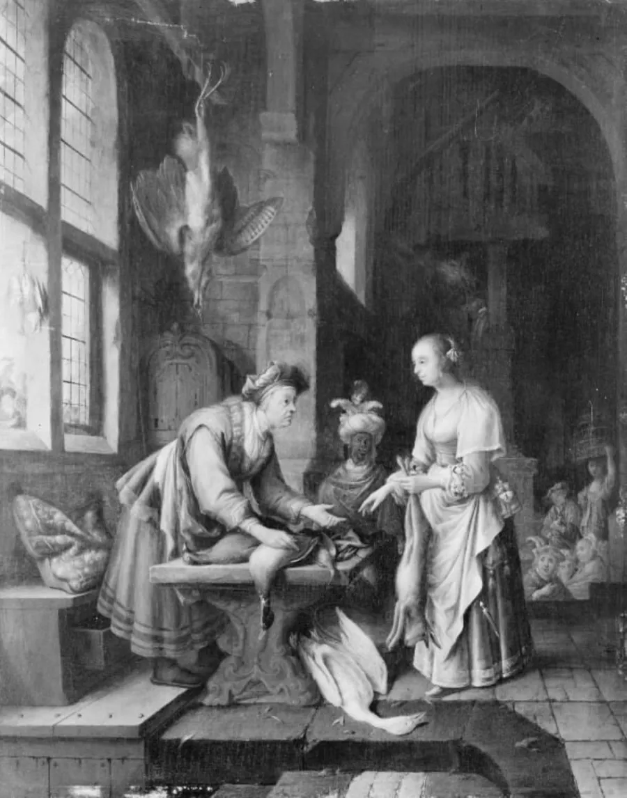 En vildthandlerske by Jan Adriaensz van Staveren