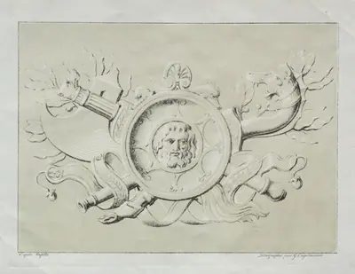 Receuil d'essais lithographiques: Un trophee