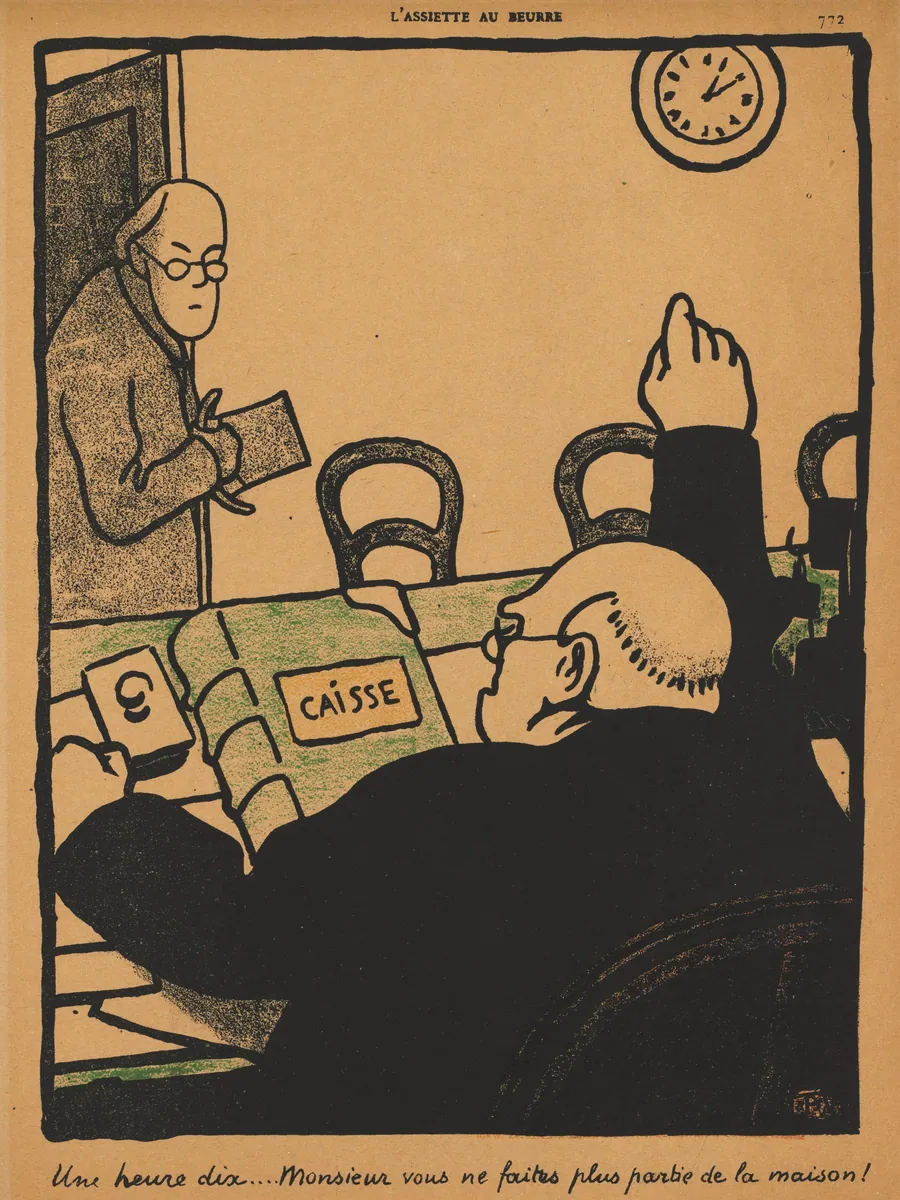Ten past one... by Félix Vallotton