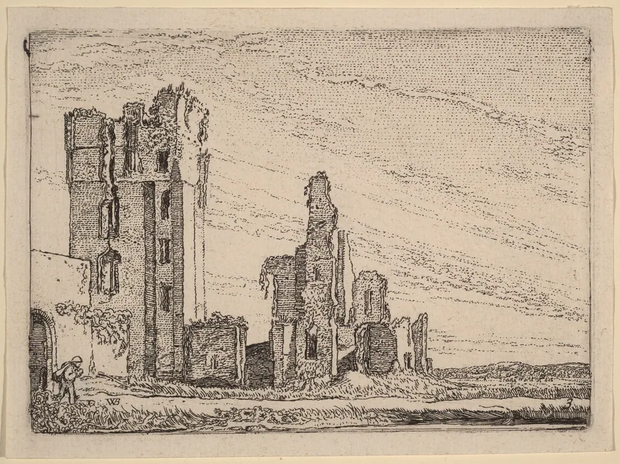 Two Ruins (Huys te Kleef near Haarlem) by Willem Buytewech